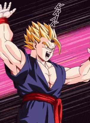 a cartoon of a man with a karate pose