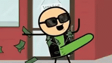 Cyanide And Happiness Funny GIF - Cyanide And Happiness Funny Throw Money GIFs