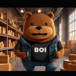 a brown teddy bear wearing a shirt that says boi