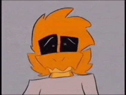 a cartoon character with orange hair and black eyes is wearing sunglasses and a turtleneck .
