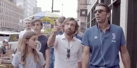 Andrea Pirlo Point GIF - Andrea Pirlo Point Over There GIFs