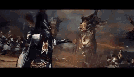 a group of people are standing next to each other in a battle .
