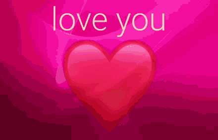 a pink background with the words love you so much and a red heart