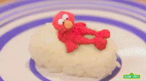 エルモ　寿司　すし GIF - Elmo Sushi Rice GIFs