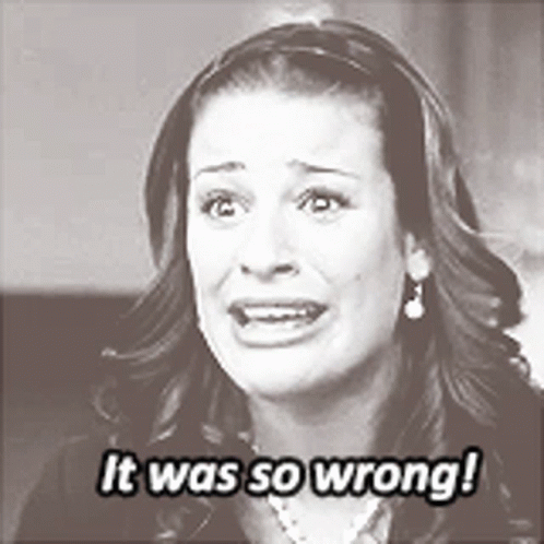 Glee Rachel Berry GIF - Glee Rachel Berry It Was So Wrong GIFs