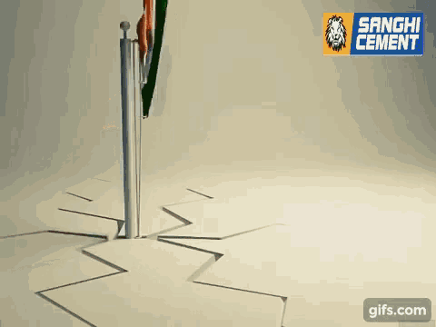 an animated image of a flag with the words happy republic day on the bottom
