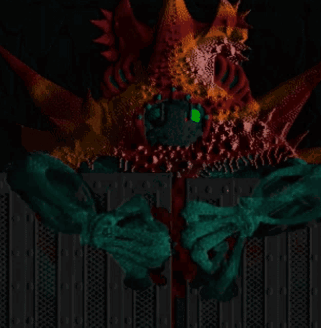 a computer generated image of a monster with the word ' slayer ' on it