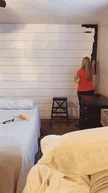 Painting The Wall Renovation GIF - Painting The Wall Renovation Diy Project GIFs