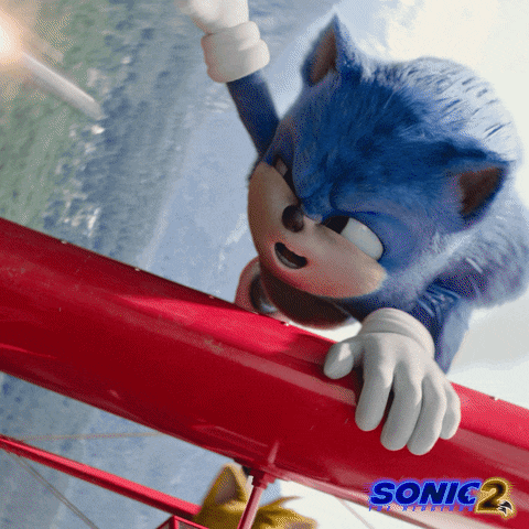 a picture of sonic the hedgehog from the movie sonic the hedgehog