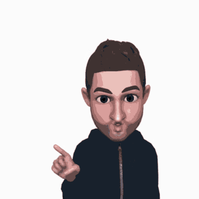 a man with a speech bubble that says no on it