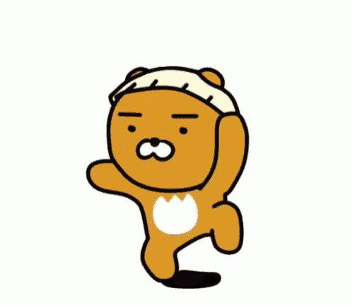 a cartoon of a brown teddy bear wearing a white hat .