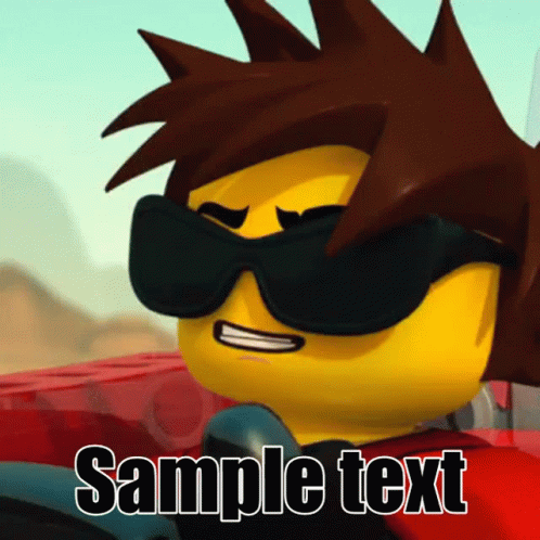 Ninja Go Sample Text GIF - Ninja Go Sample Text Shades On GIFs