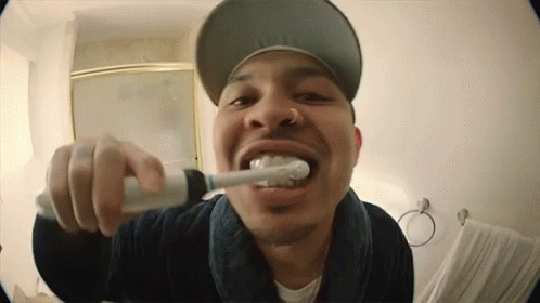 Brushing Teeth Toothbrush GIF - Brushing Teeth Toothbrush Gold GIFs