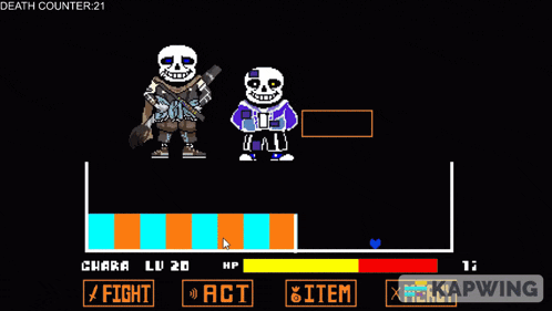a screenshot of a video game called death count with two skeletons