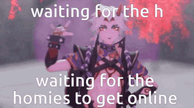 Waiting For The Homies Genshin GIF - Waiting For The Homies Genshin Itto Genshin GIFs