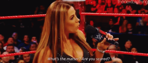 Mickie James Whats The Matter GIF - Mickie James Whats The Matter Are You Scared GIFs