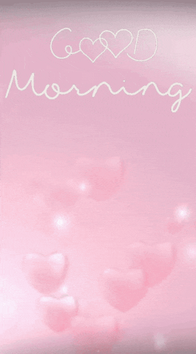 Good Morning Pink Hearts GIF - Good Morning Pink Hearts GIFs