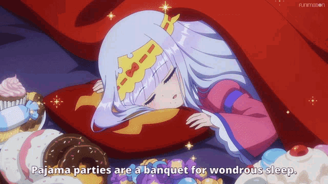 Sleepy Princess In The Demon Castle Pajama Party GIF - Sleepy Princess In The Demon Castle Pajama Party Banquet Of Wonderous Sleep GIFs