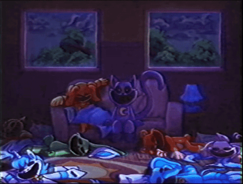 Smiling Critters Catnap GIF - Smiling Critters Catnap GIFs