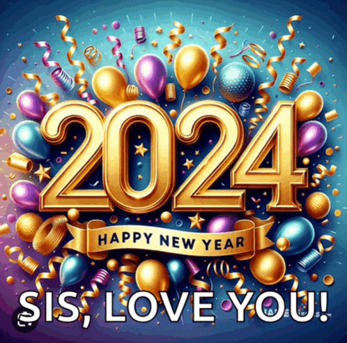 a happy new year greeting card for 2024