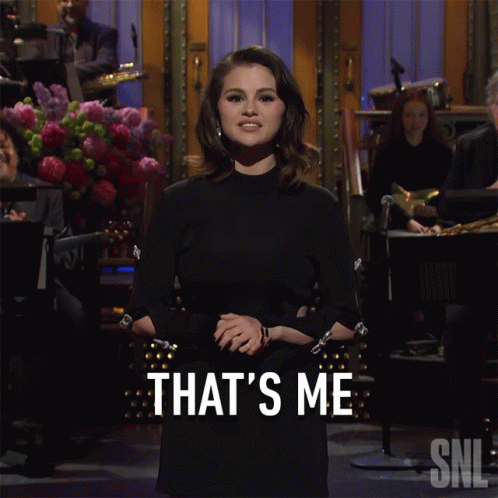 Thats Me Selena Gomez GIF - Thats Me Selena Gomez Saturday Night Live GIFs