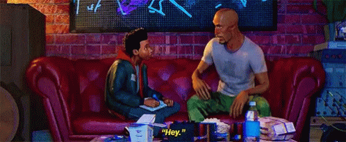 Into The Spiderverse Spiderman GIF - Into The Spiderverse Spiderman Shoulder Touch GIFs