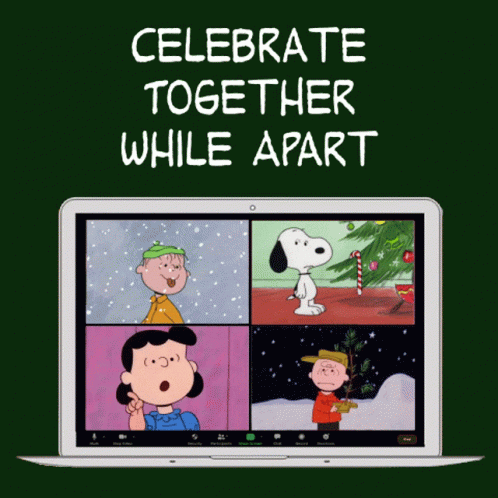 Celebrate Together While Apart Social Distance GIF - Celebrate Together While Apart Social Distance Charlie Brown GIFs