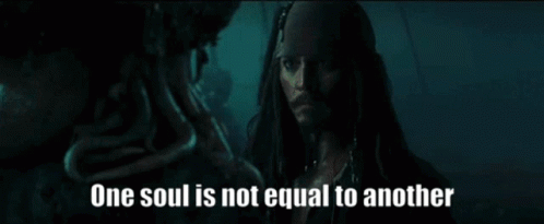 Davy Jones Davy Jones Pirates Of The Caribbean GIF - Davy Jones Davy Jones Pirates Of The Caribbean One Soul Is Not Equal To Another GIFs