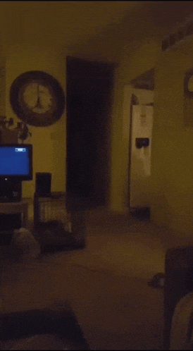a person standing in a dark room with a green button that says " g-h moderator "