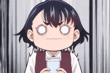 a girl is holding a cell phone with the letters ctrl on the screen
