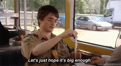 Daniel Radcliffe Condom GIF - Condom Lets Hope Big Enough GIFs