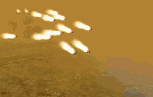 a computer generated image of a vehicle with missiles coming out of it