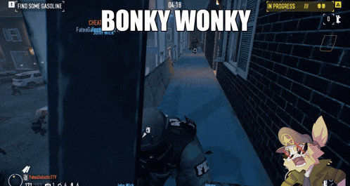a screenshot of a video game that says bonky wonky on it