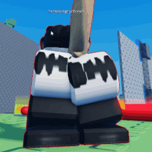 a person in a video game has the word mom on their bottom