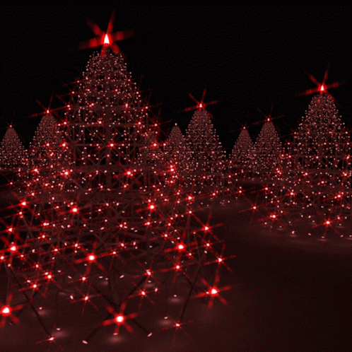 Boldog Karácsonyt Christmas Tree GIF - Boldog Karácsonyt Christmas Tree Red Lights GIFs