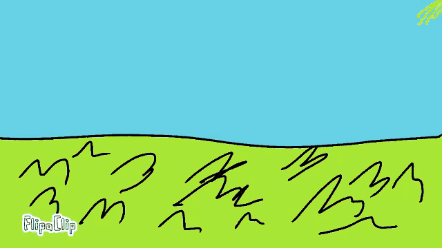a cartoon drawing of a red fish with a blue eye and the words flipaclip below it