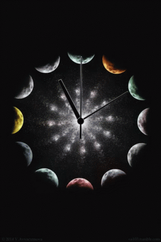 Clock Time GIF - Clock Time Moon GIFs