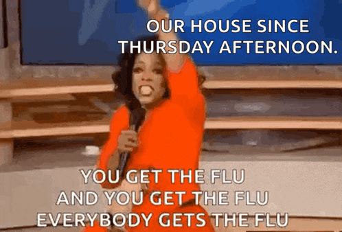 oprah winfrey is giving a speech on thursday afternoon about the flu .