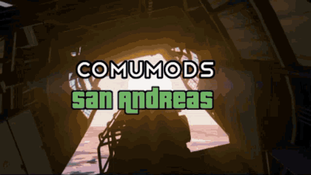 a video game called comumods san andreas with a car in the background