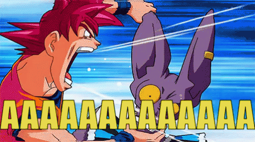 Goku Gritandole A Belrus En La Oreja GIF - Aaaaaa Aaaay Gritando Al Oido GIFs