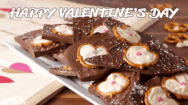 Happy Valentines Day Dessert GIF - Happy Valentines Day Dessert Sweets GIFs