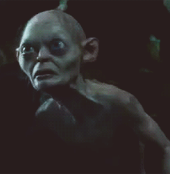 When A Teacher Puts Work Infront Of Me And Expects Mee To Do It And I’ve Never Seen It… Ever GIF - Hobbit Confused Gollum GIFs