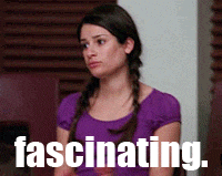 a woman in a purple shirt has the word fascinating written on her face