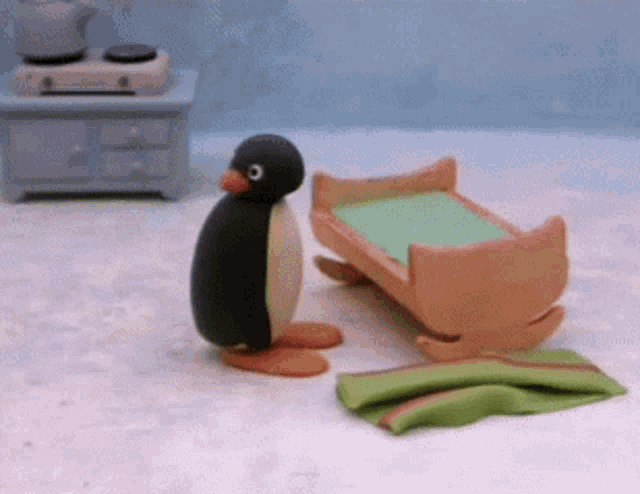 Pingu Blanket GIF - Pingu Blanket Penguin GIFs