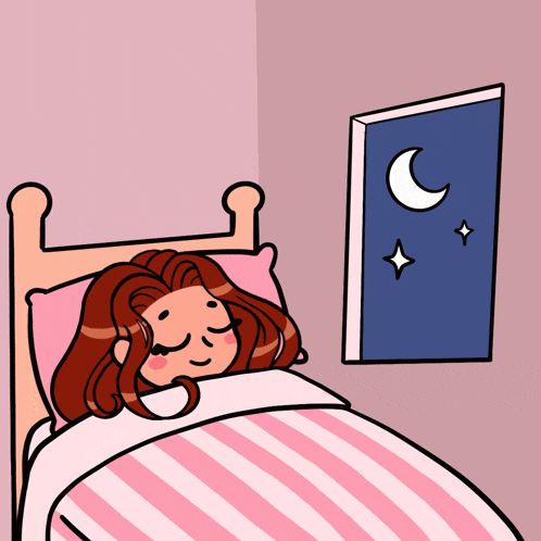 a cartoon of a woman sleeping in a bed with a thought bubble that says romance anime sucks