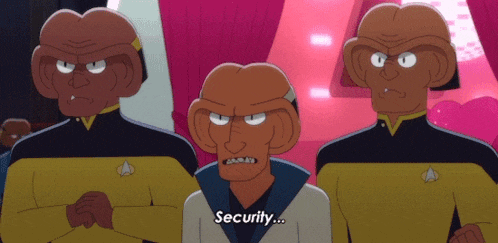 Security Stand Down Star Trek Lower Decks GIF - Security Stand Down Star Trek Lower Decks All Clear GIFs