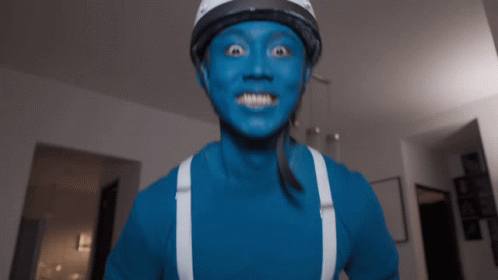 Blue Guy Lyfe GIF - Blue Guy Lyfe Shocked GIFs