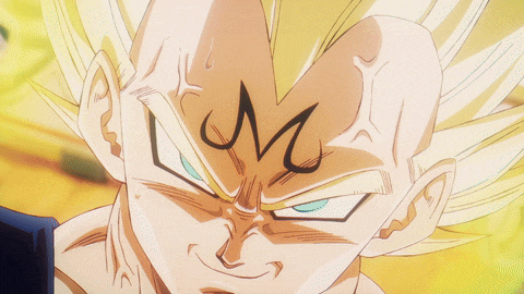 a cartoon character with the letters m on his face