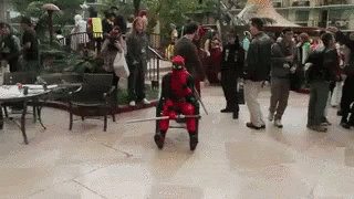Deadpool Spiderman GIF - Deadpool Spiderman Trip GIFs