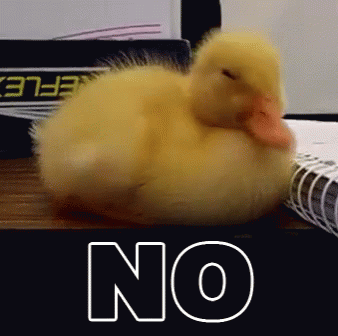 No Nope GIF - No Nope Duck GIFs